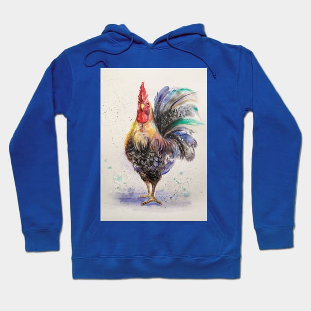 Rooster Hoodie by EL_ART